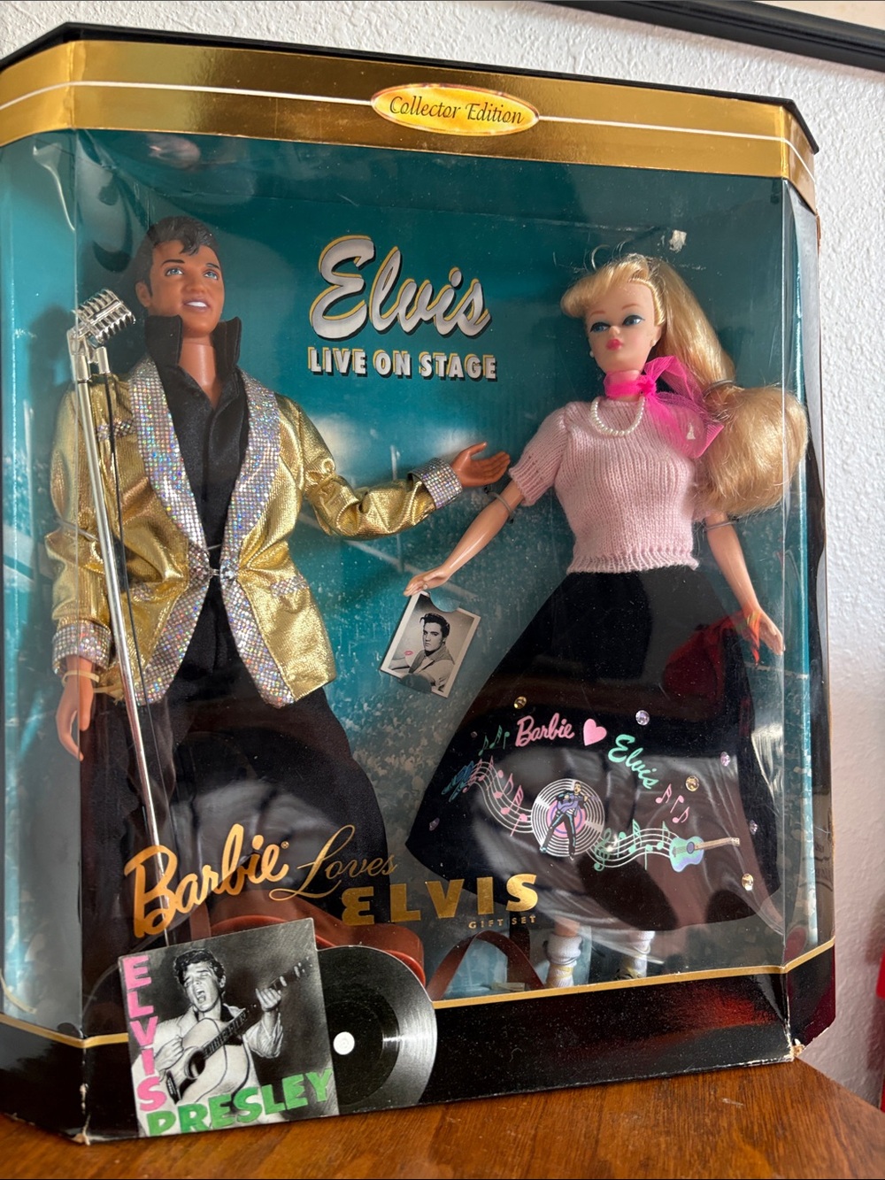 Barbie Collector Duo in Pink, Black, Gold - Barbie Loves Elvis